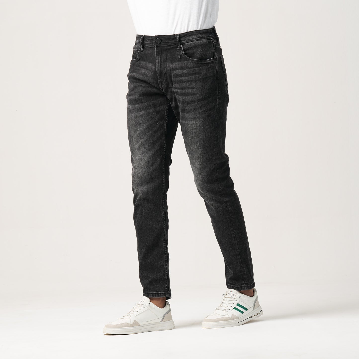 Mens Denim Pant-Black