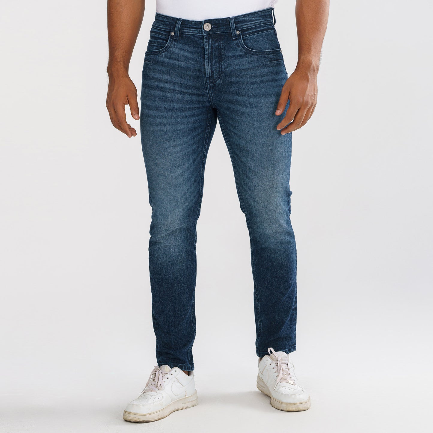 Mens Dark Blue Denim Pants