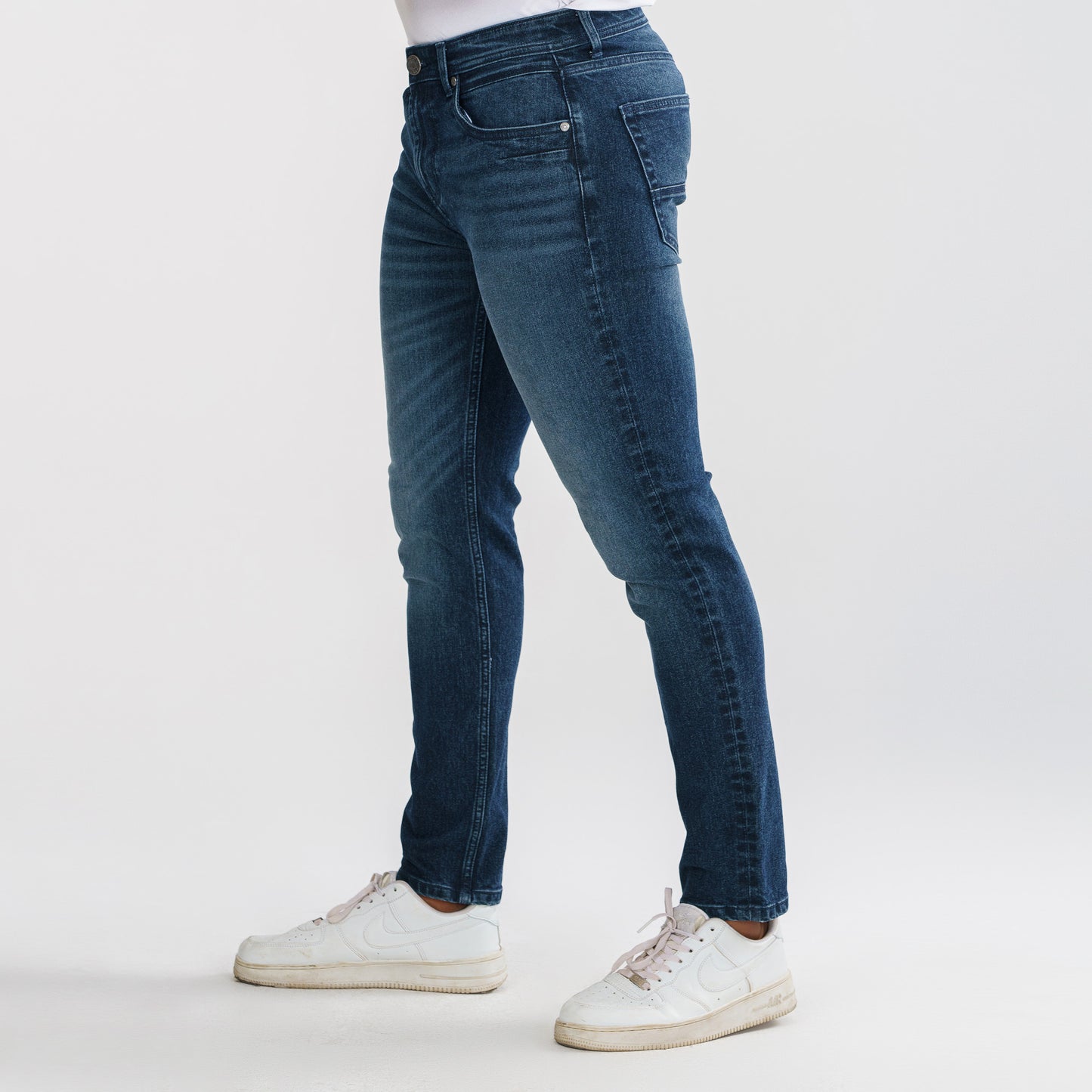 Mens Dark Blue Denim Pants