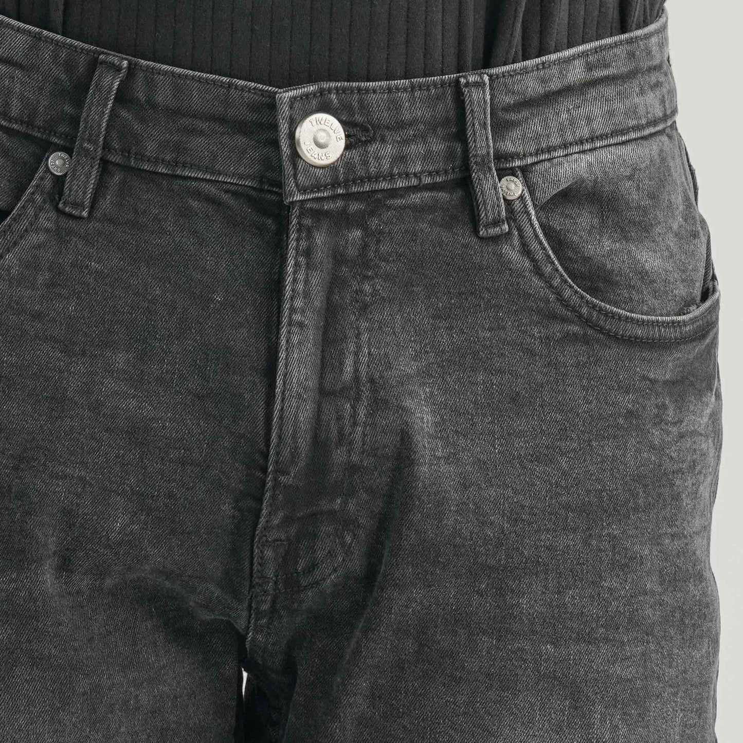 Mens Grey Denim Pant