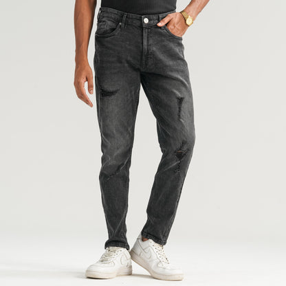 Mens Grey Denim Pant