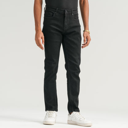 Mens Comfort Fit Black Denim Pant