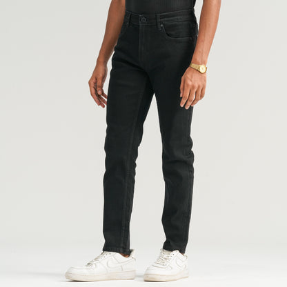 Mens Comfort Fit Black Denim Pant