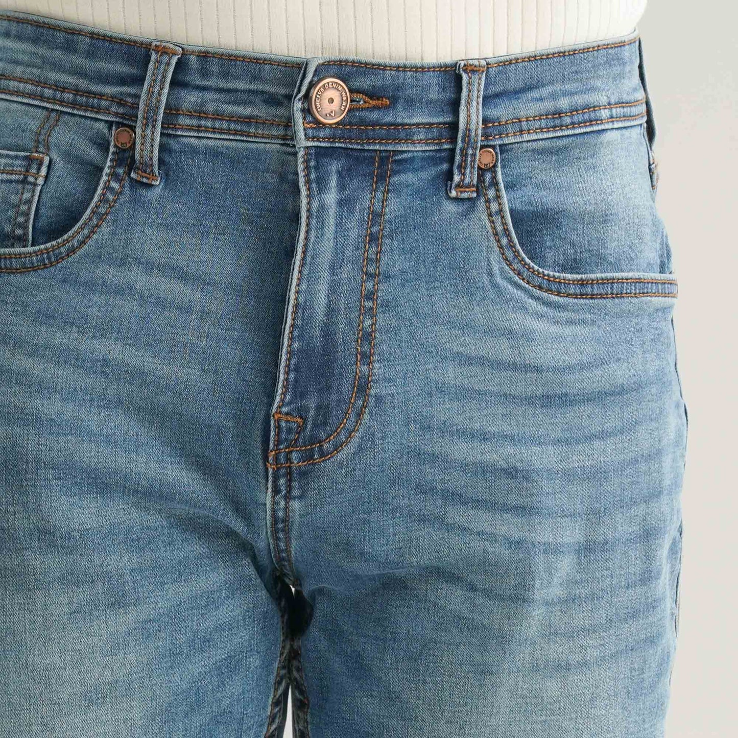 Mens Blue Denim Pant