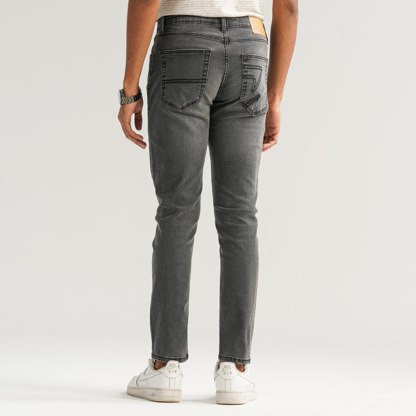 Mens Grey Denim Pant