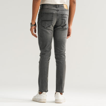 Mens Grey Denim Pant
