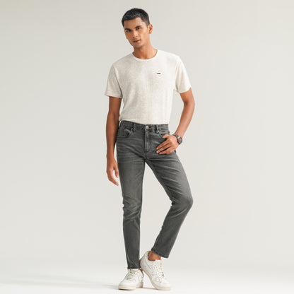 Mens Grey Denim Pant