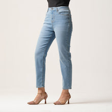 Load image into Gallery viewer, LADIES DENIM LONG PANT-BLUE
