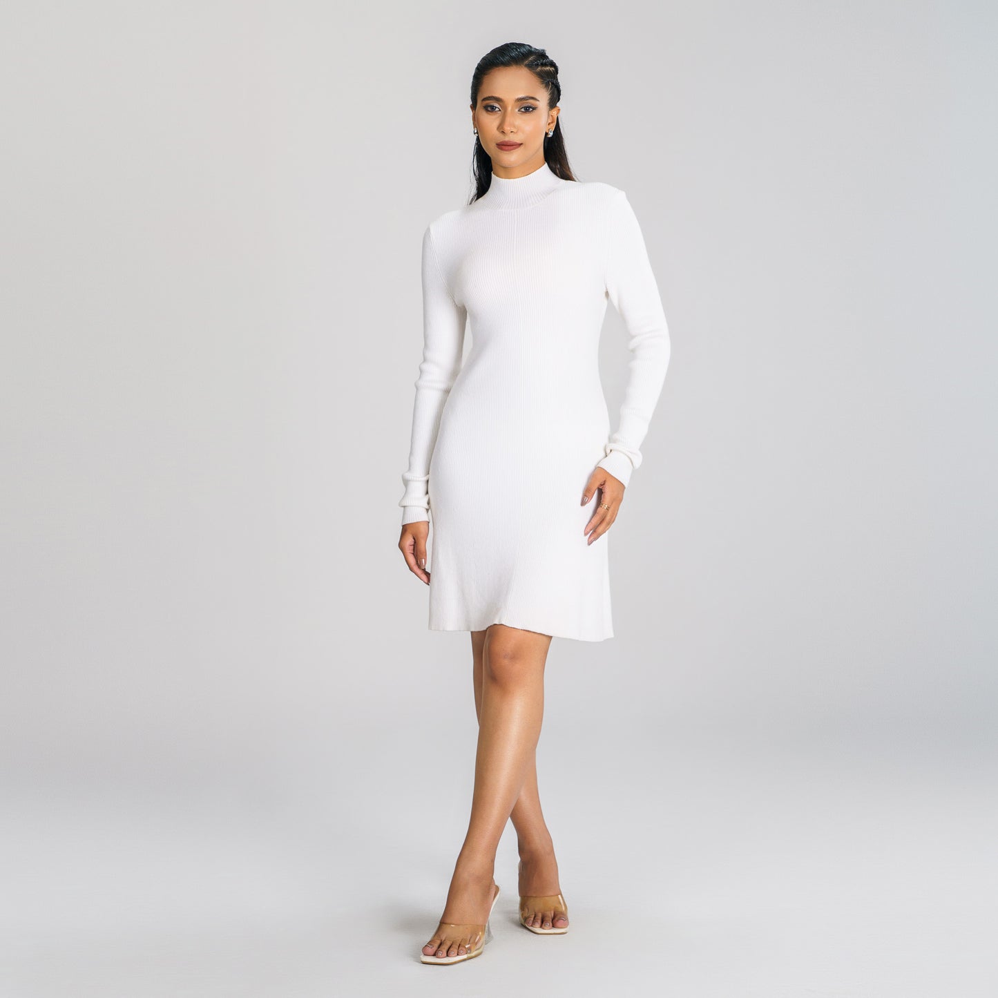 Womens White Sweater Dress