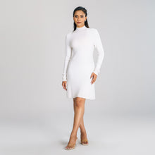 Load image into Gallery viewer, Women&#39;s White Sweater Dress
