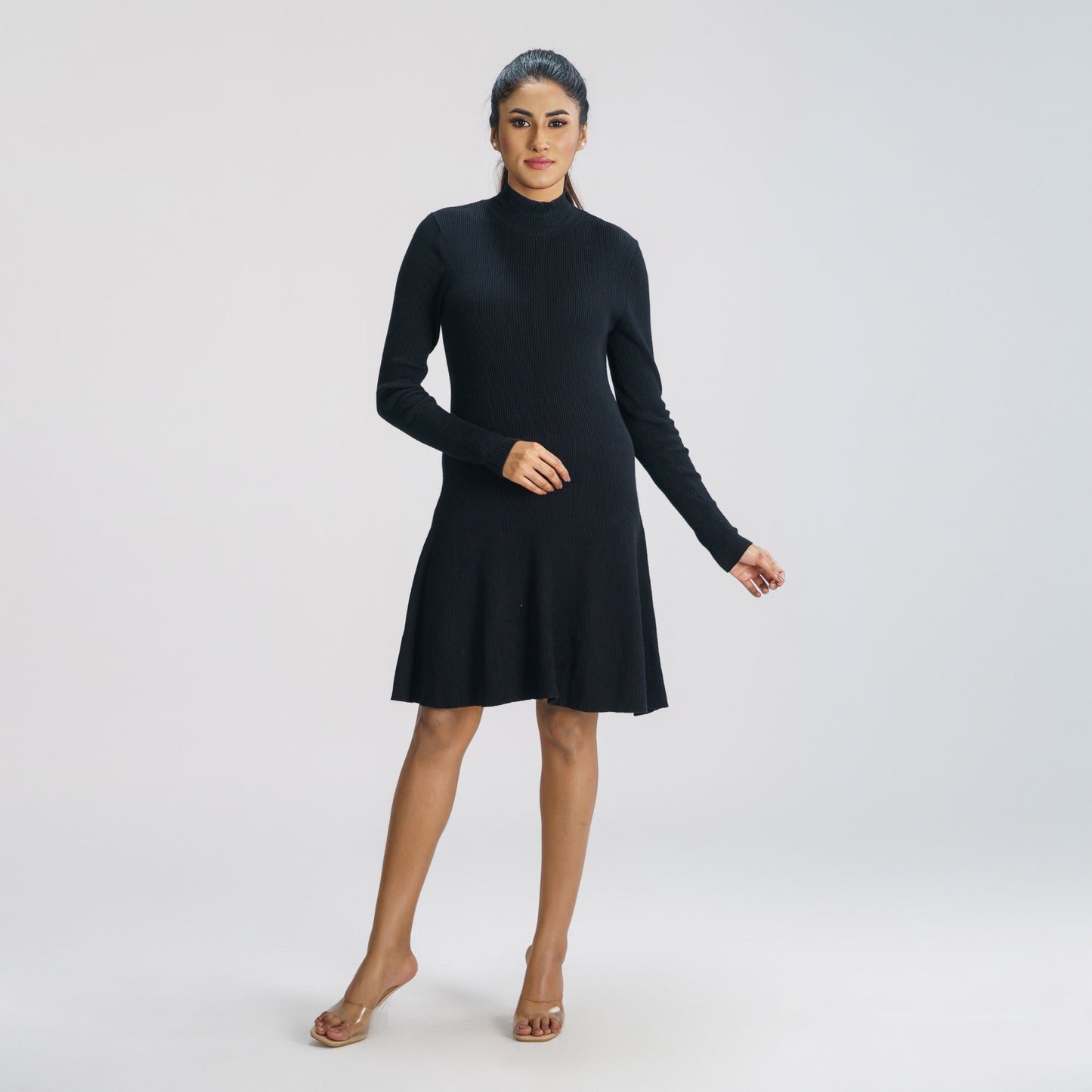 Womens Black Sweater Dress