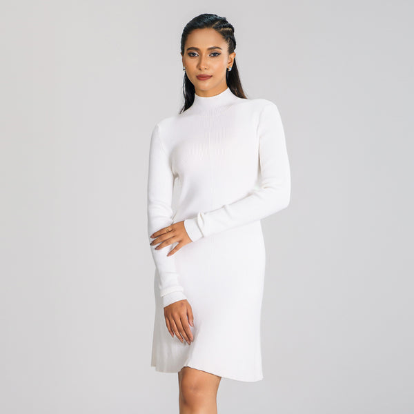 Women's White Sweater Dress