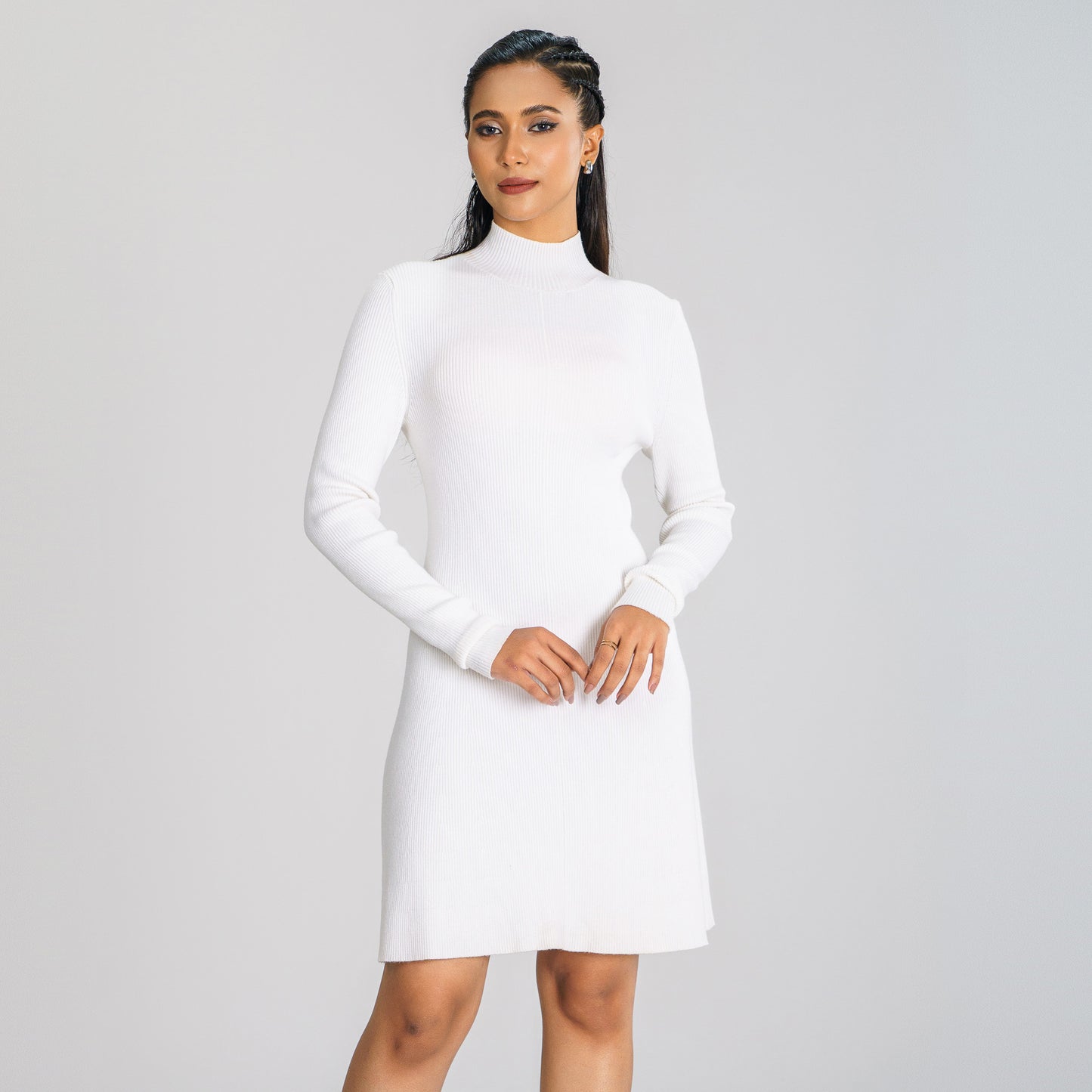 Womens White Sweater Dress