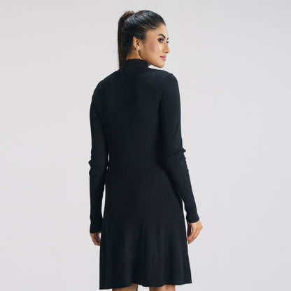 Womens Black Sweater Dress