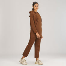 Load image into Gallery viewer, Womens Brown Hoodie Joggers Set
