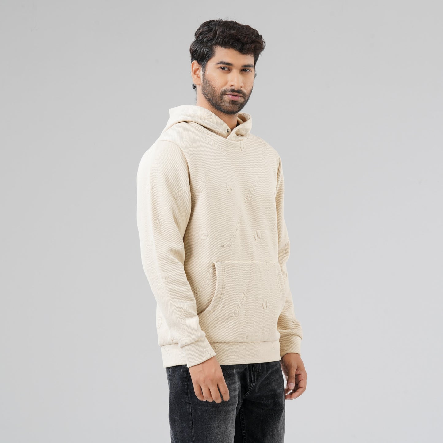 Men's Off White Hoodie