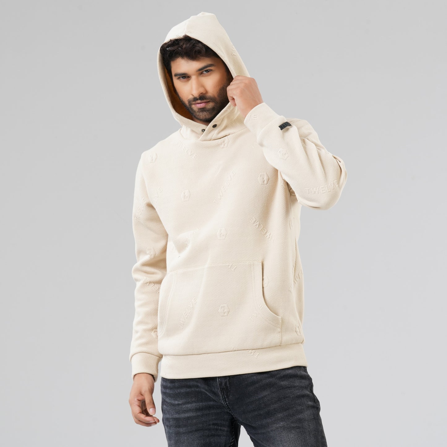 Men's Off White Hoodie