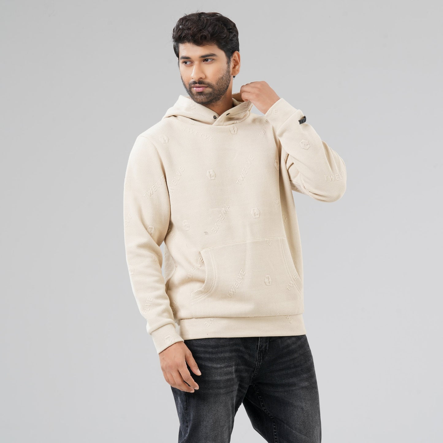 Men's Off White Hoodie