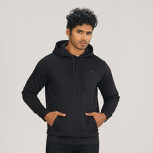 Load image into Gallery viewer, Mens Black Jacquard Hoodie
