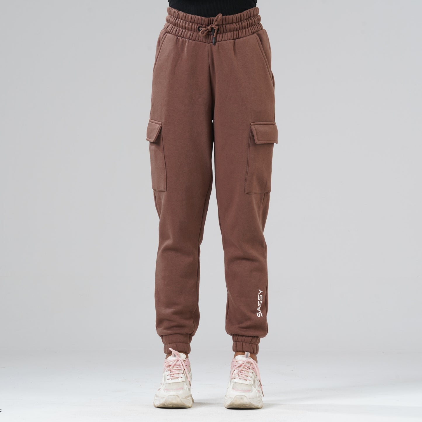 Womens Brown Joggars