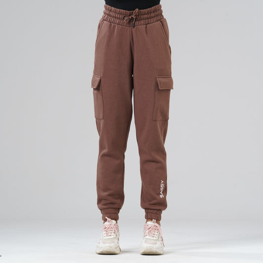 Womens Brown Joggars