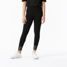 Load image into Gallery viewer, Girls Black Slim-Fit Leggings
