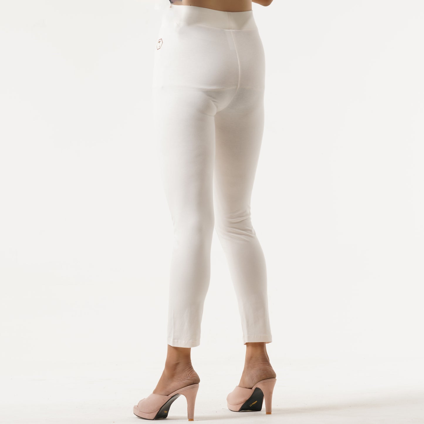 Womens Cream Pink Leggings