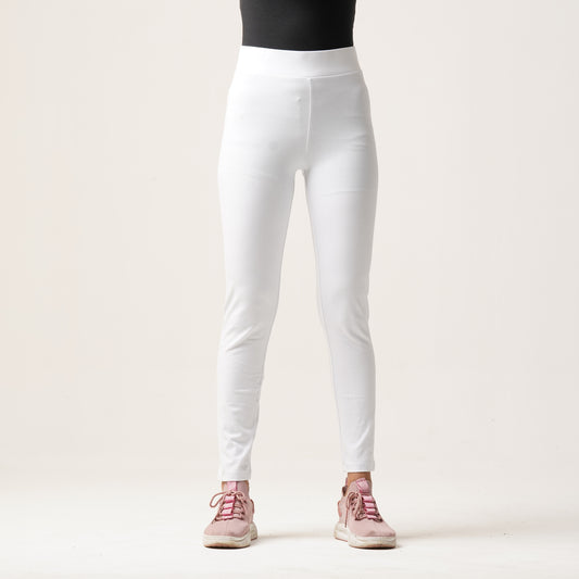 Womens  Leggings-White