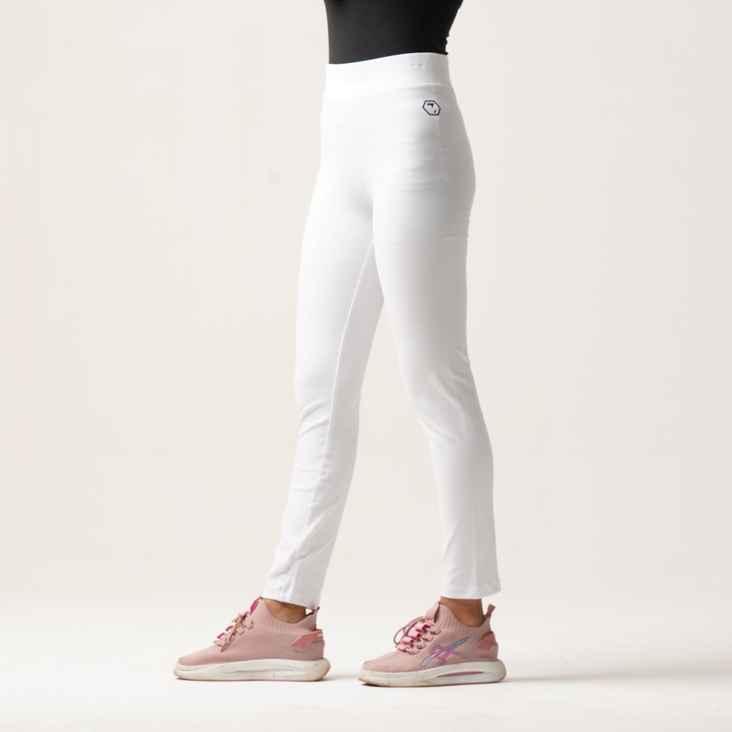 Womens  Leggings-White