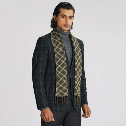 Mens Olive Muffler