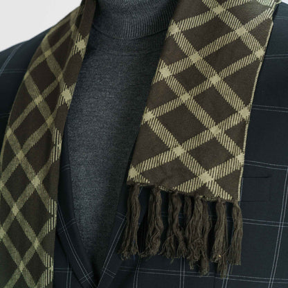 Mens Olive Muffler
