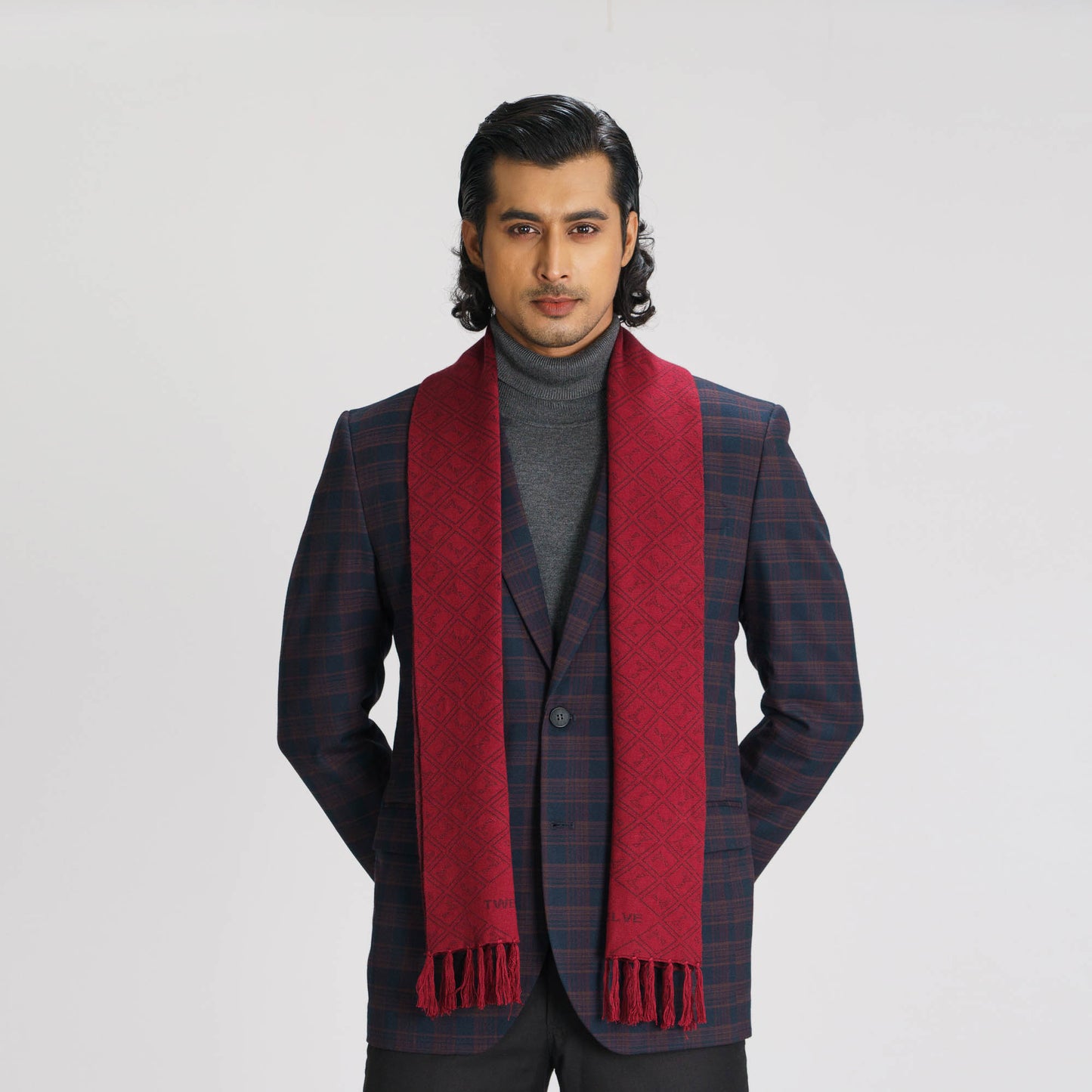 Mens Maroon Muffler