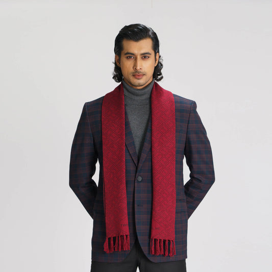 Mens Maroon Muffler