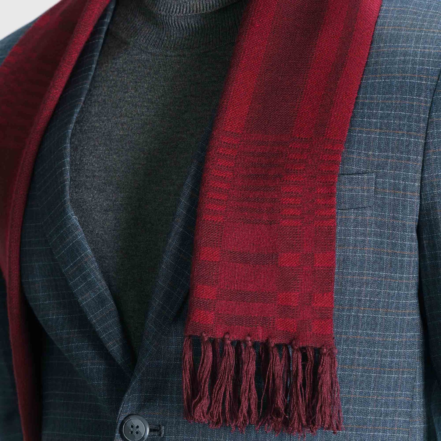 Mens Maroon Muffler