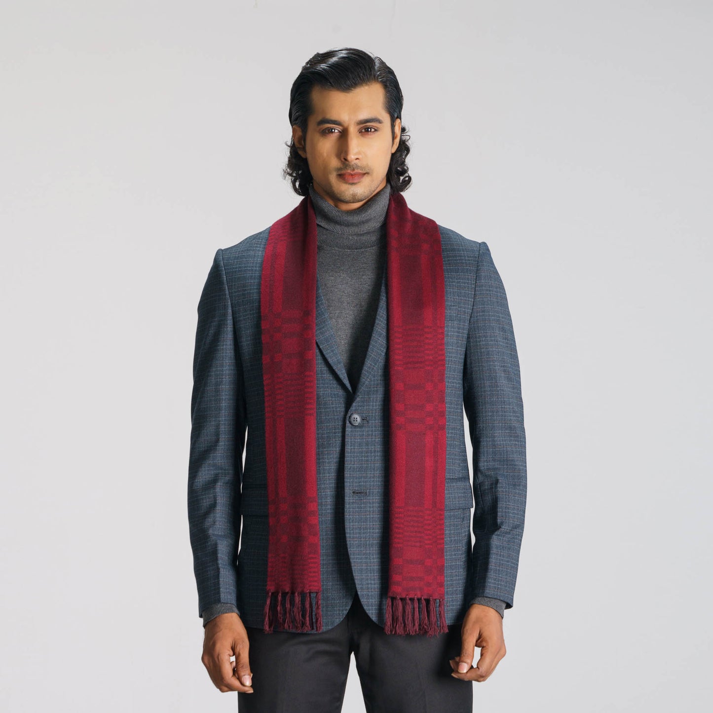 Mens Maroon Muffler