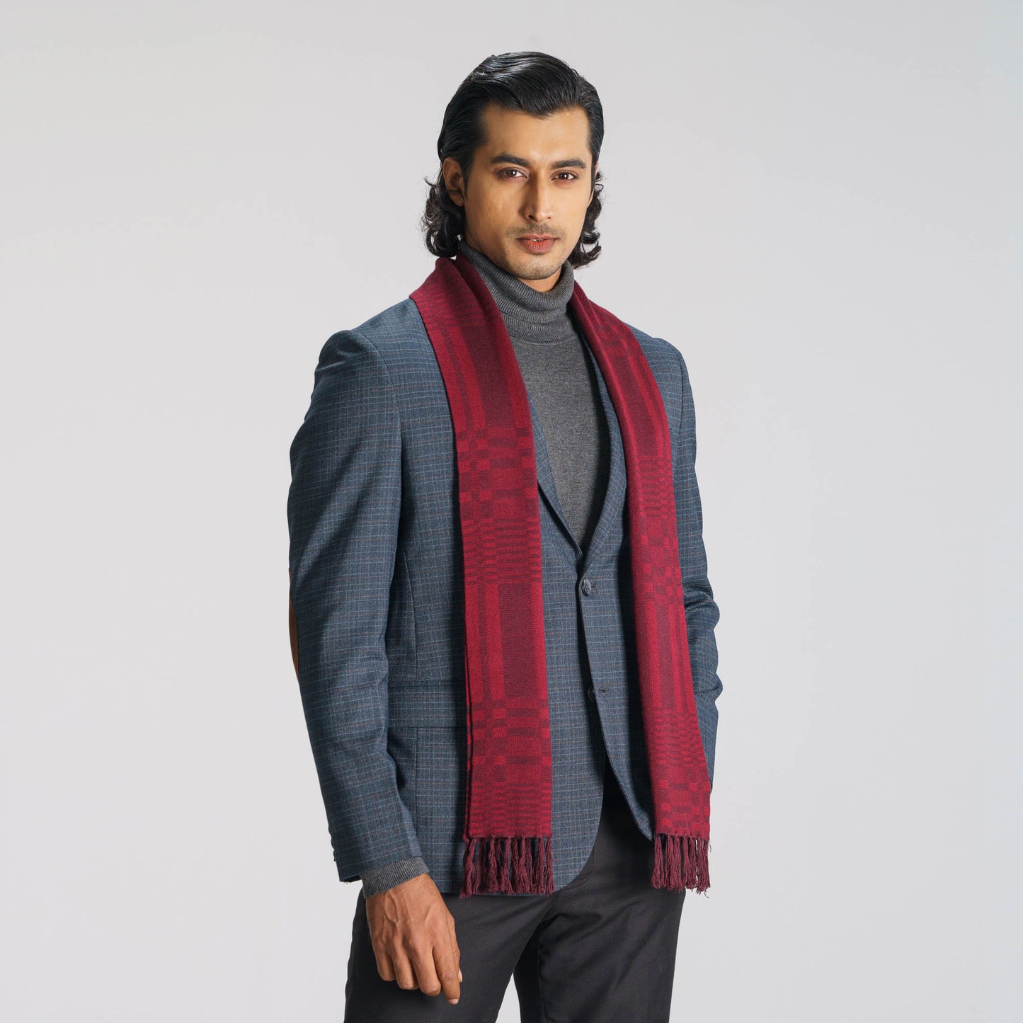 Mens Maroon Muffler