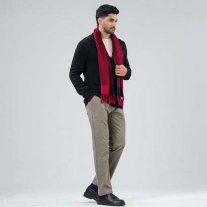 Mens Maroon Muffler