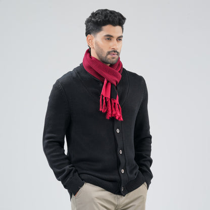 Mens Maroon Muffler