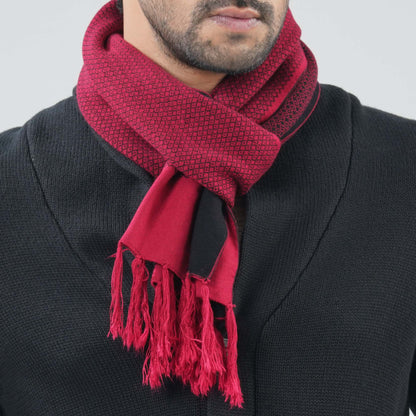 Mens Maroon Muffler