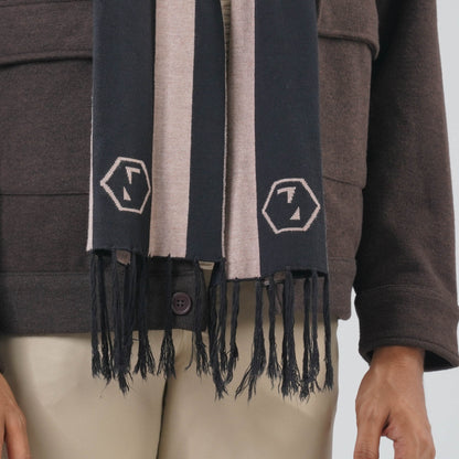 Mens Black & Beige Muffler