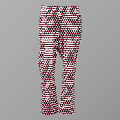 Women Black & Red Pant