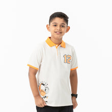 Load image into Gallery viewer, Boys Off-White Polo Shirt
