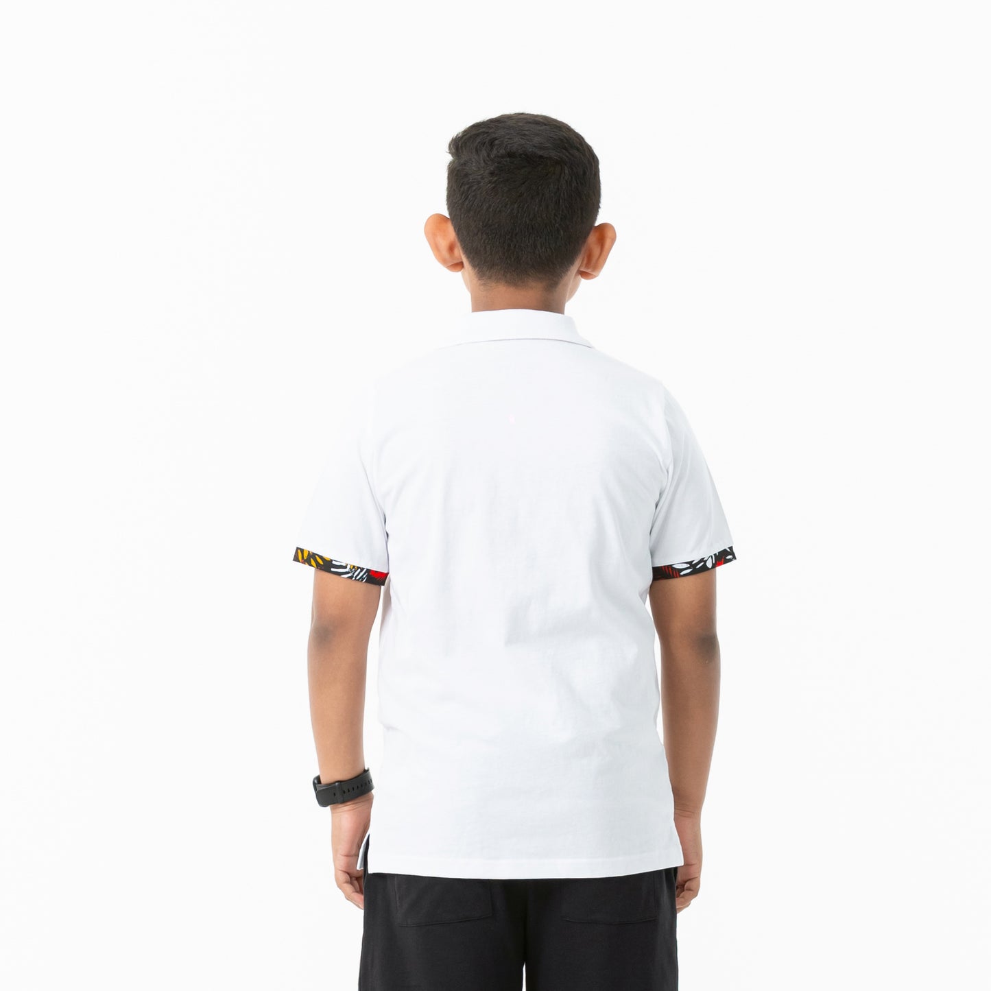 Boys White Polo T-Shirt