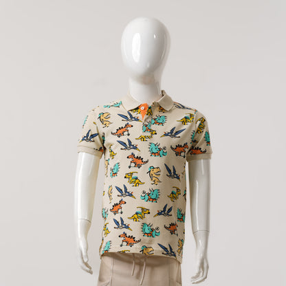 Baby Boys Cream White Polo