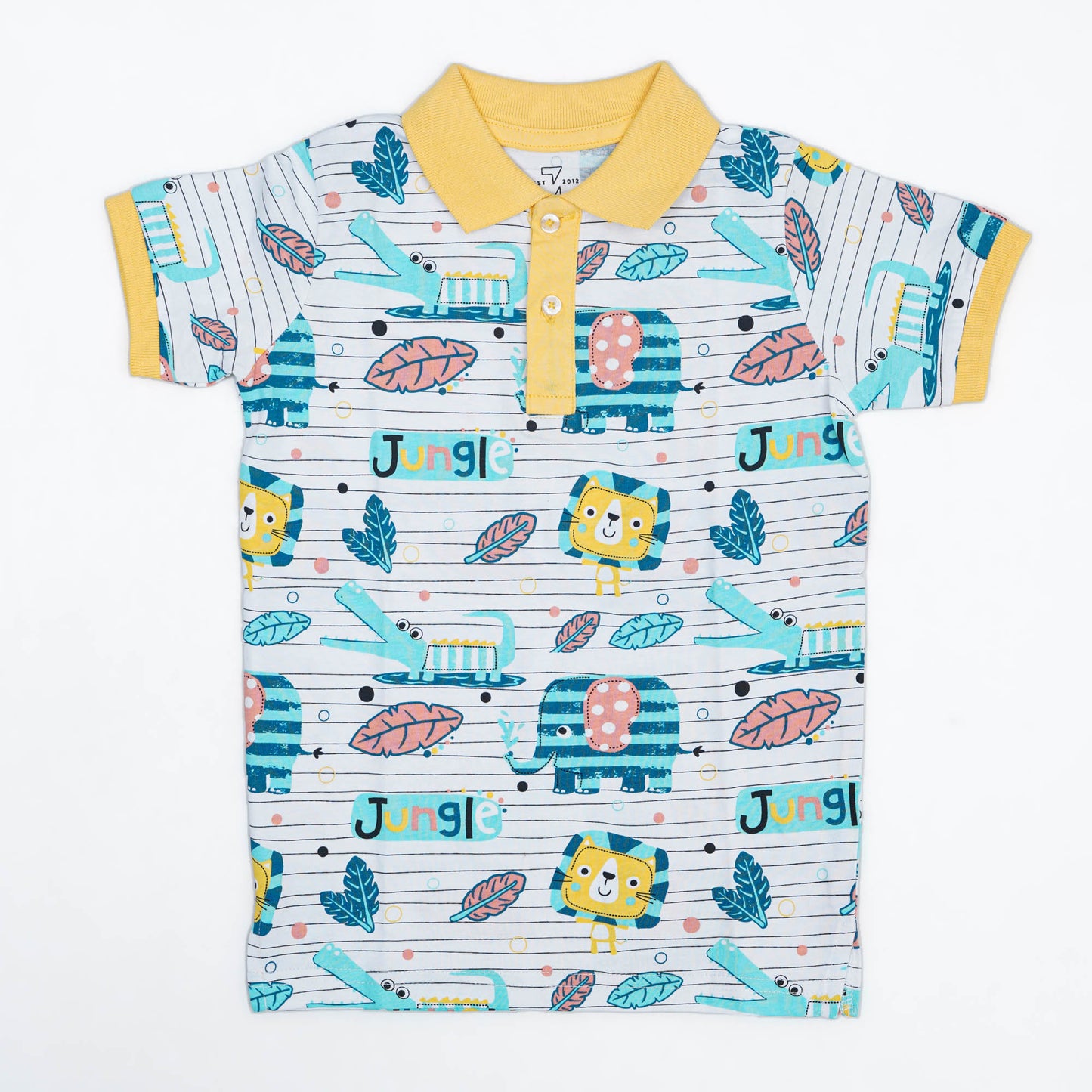 Baby Boys Polo Shirt-WHITE