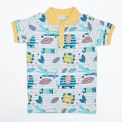 Baby Boys Polo Shirt-WHITE