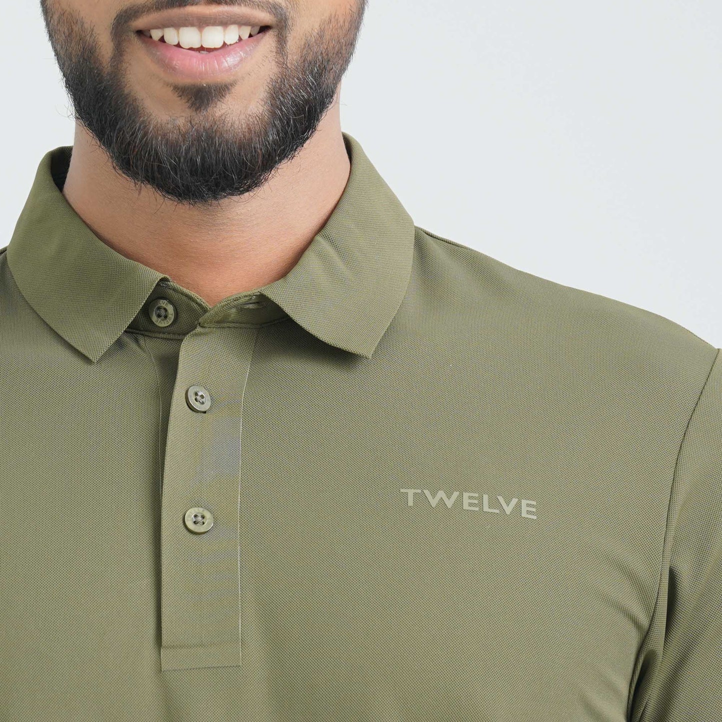 Men’s Olive Seamless Polo