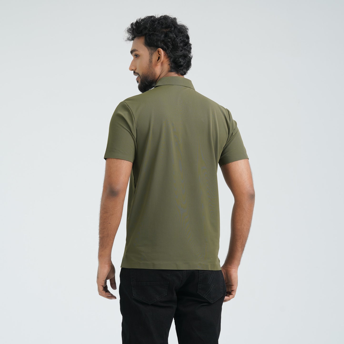 Men’s Olive Seamless Polo