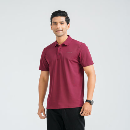 Men’s Maroon Seamless Polo