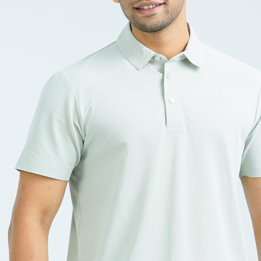 Men’s Light Beige Seamless Polo